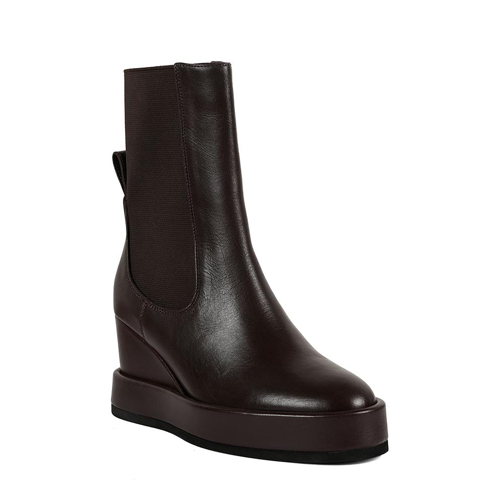 Vanilla Moon Brown Solid Plain Chelsea Boots