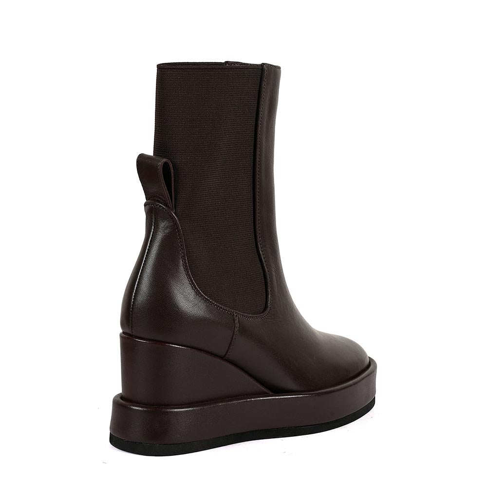 Vanilla Moon Brown Solid Plain Chelsea Boots