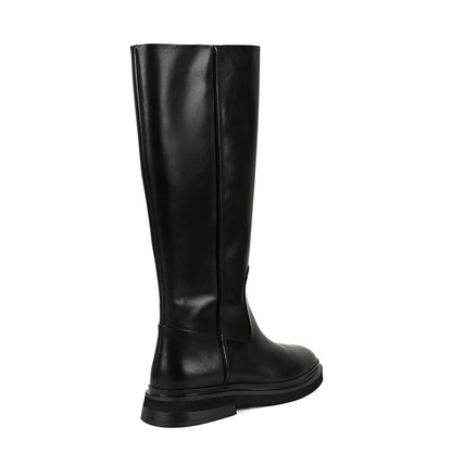Vanilla Moon Black Solid Plain Chelsea Boots