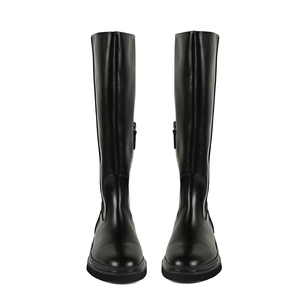 Vanilla Moon Black Solid Plain Chelsea Boots