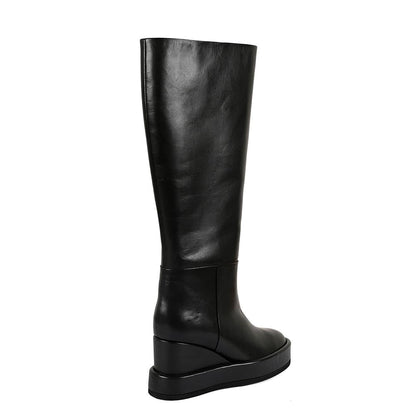 Vanilla Moon Black Solid Plain Chelsea Boots