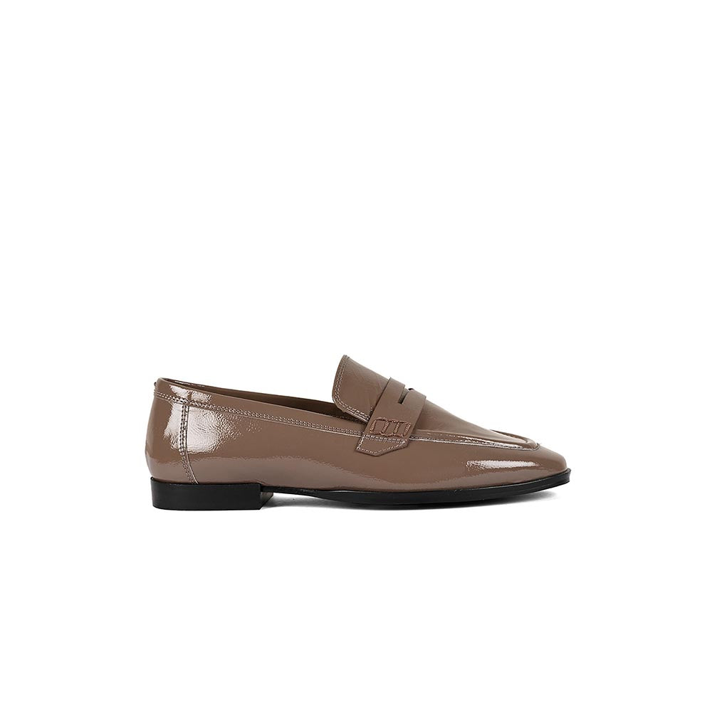 Vanilla Moon Taupe Solid Plain Loafers