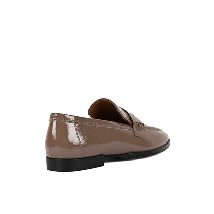 Vanilla Moon Taupe Solid Plain Loafers