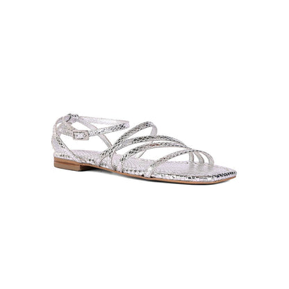 Vanilla Moon Women Silver Flats