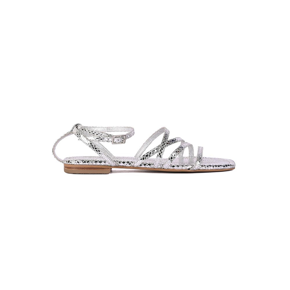 Vanilla Moon Women Silver Flats
