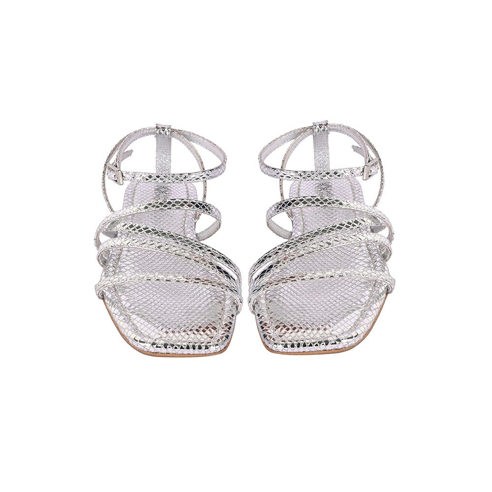 Vanilla Moon Women Silver Flats
