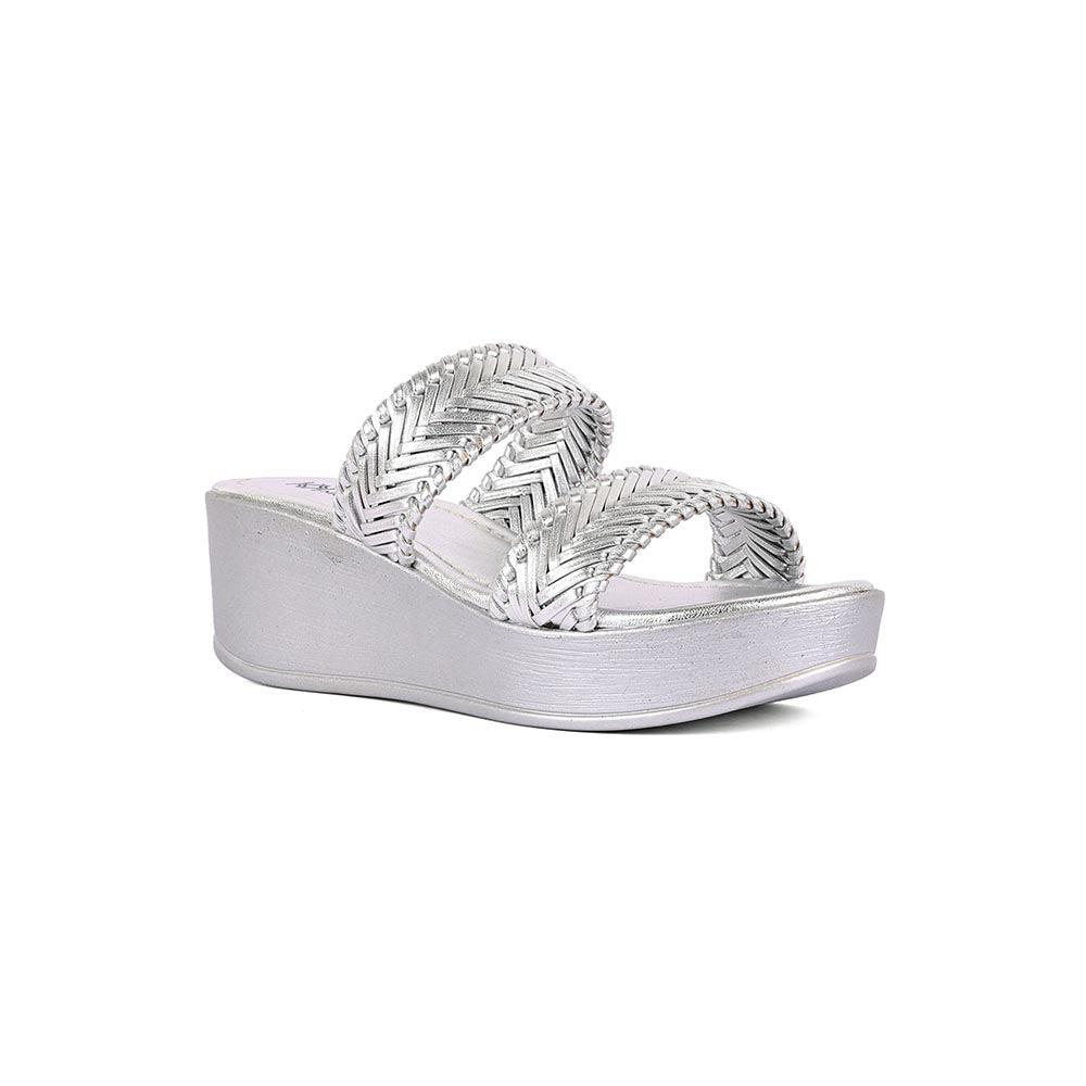 Vanilla Moon Women Silver Wedges