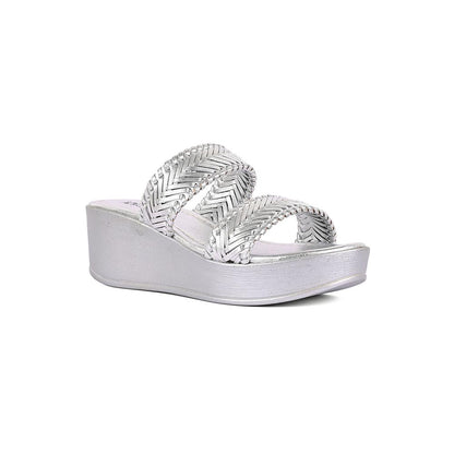 Vanilla Moon Women Silver Wedges