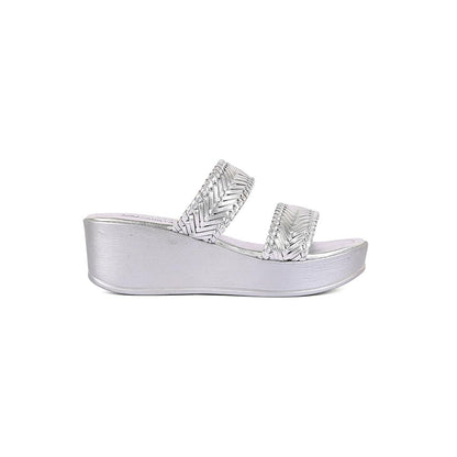 Vanilla Moon Women Silver Wedges