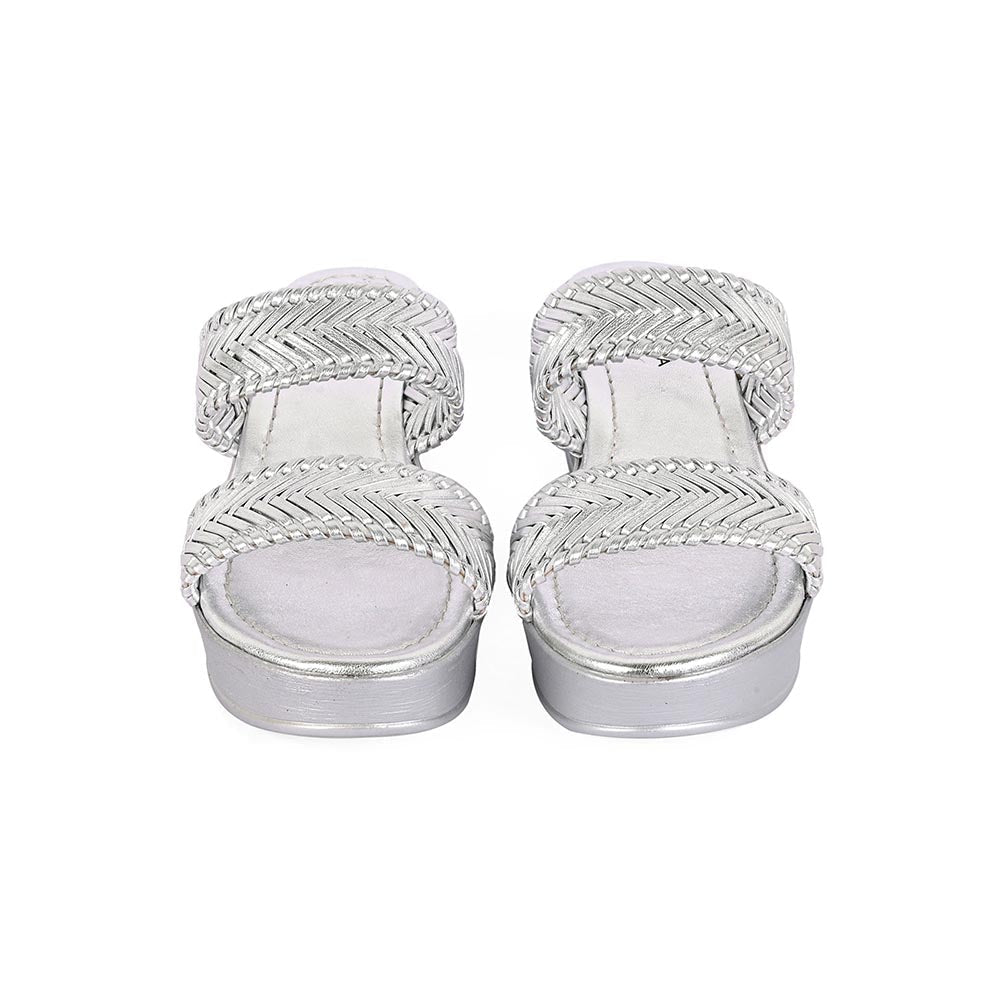 Vanilla Moon Women Silver Wedges