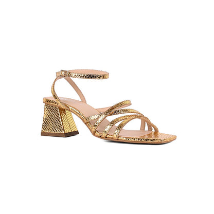 Vanilla Moon Women Gold Heel Sandals