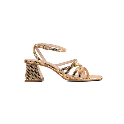 Vanilla Moon Women Gold Heel Sandals