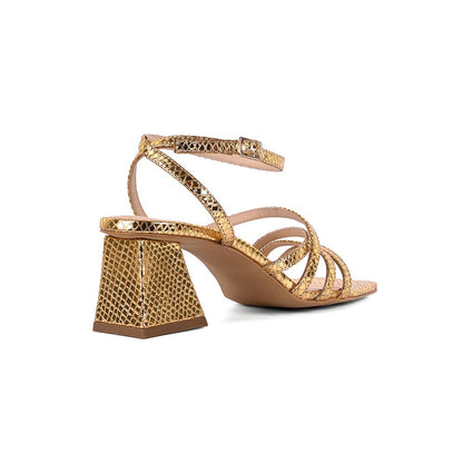 Vanilla Moon Women Gold Heel Sandals