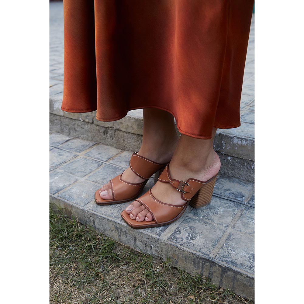 Vanilla Moon Women Tan Heel Sandals