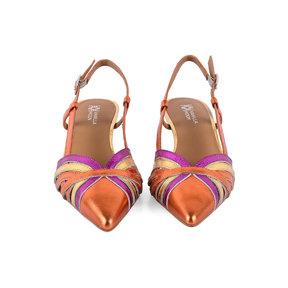Vanilla Moon Women Orange Slingback Sandal