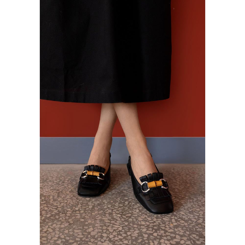 Vanilla Moon Women Black Slingback Sandal