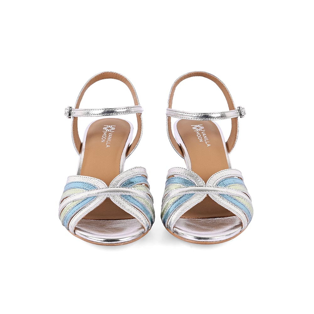 Vanilla Moon Women Silver Heel Sandals