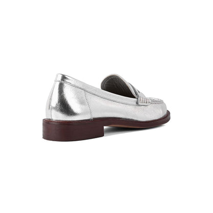 Vanilla Moon Women Silver Loafers