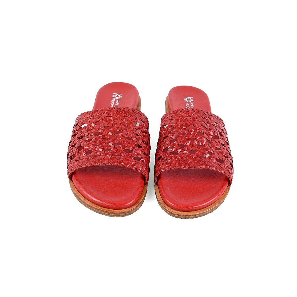 Vanilla Moon Women Sian Red Slip On Open Toe