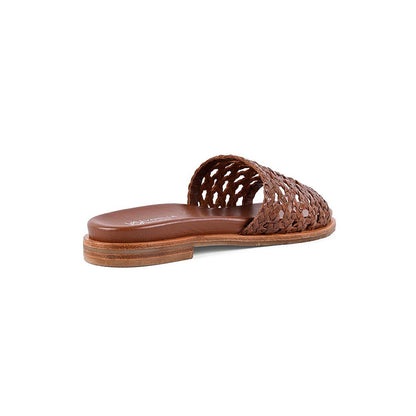 Vanilla Moon Women Sian Brown Slip On Open Toe