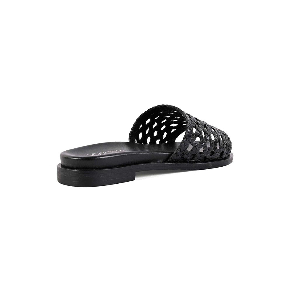 Vanilla Moon Women Sian Black Slip On Open Toe