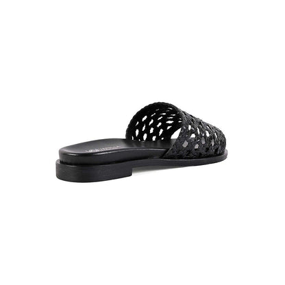 Vanilla Moon Women Sian Black Slip On Open Toe