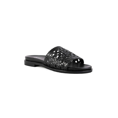 Vanilla Moon Women Sian Black Slip On Open Toe