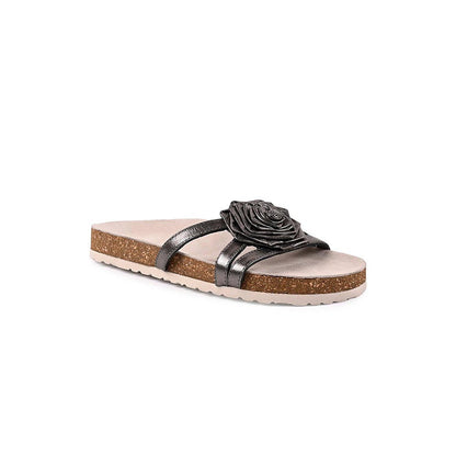 Vanilla Moon Women Meg Metallic Slip On Open Toe