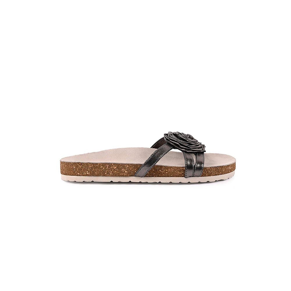 Vanilla Moon Women Meg Metallic Slip On Open Toe