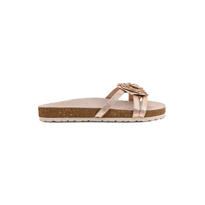 Vanilla Moon Women Meg Gold Slip On Open Toe