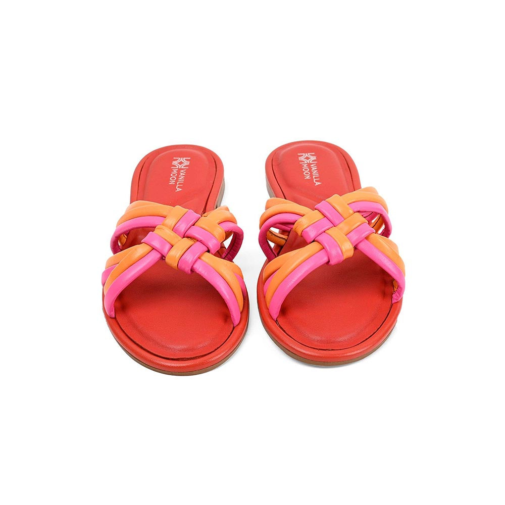 Vanilla Moon Women Liberty Red Slip On Open Toe