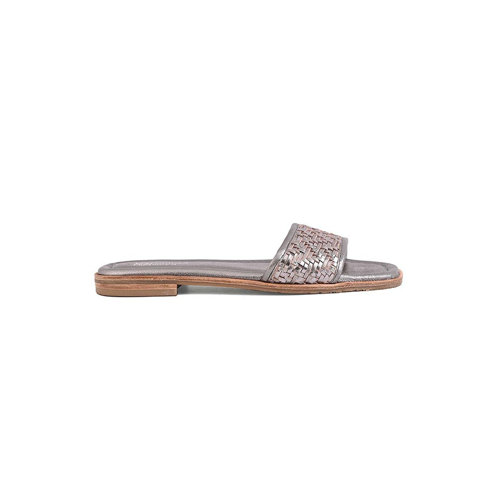 Vanilla Moon Women Glenda Metallic Slip On Open Toe