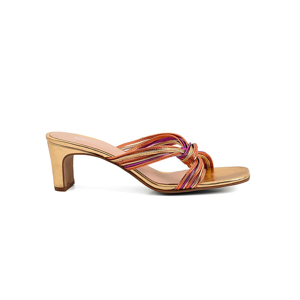 Vanilla Moon Cynthia Gold Party Heels