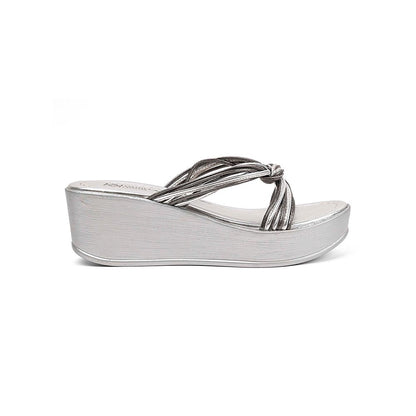 Vanilla Moon Camilla Silver Party Wedges