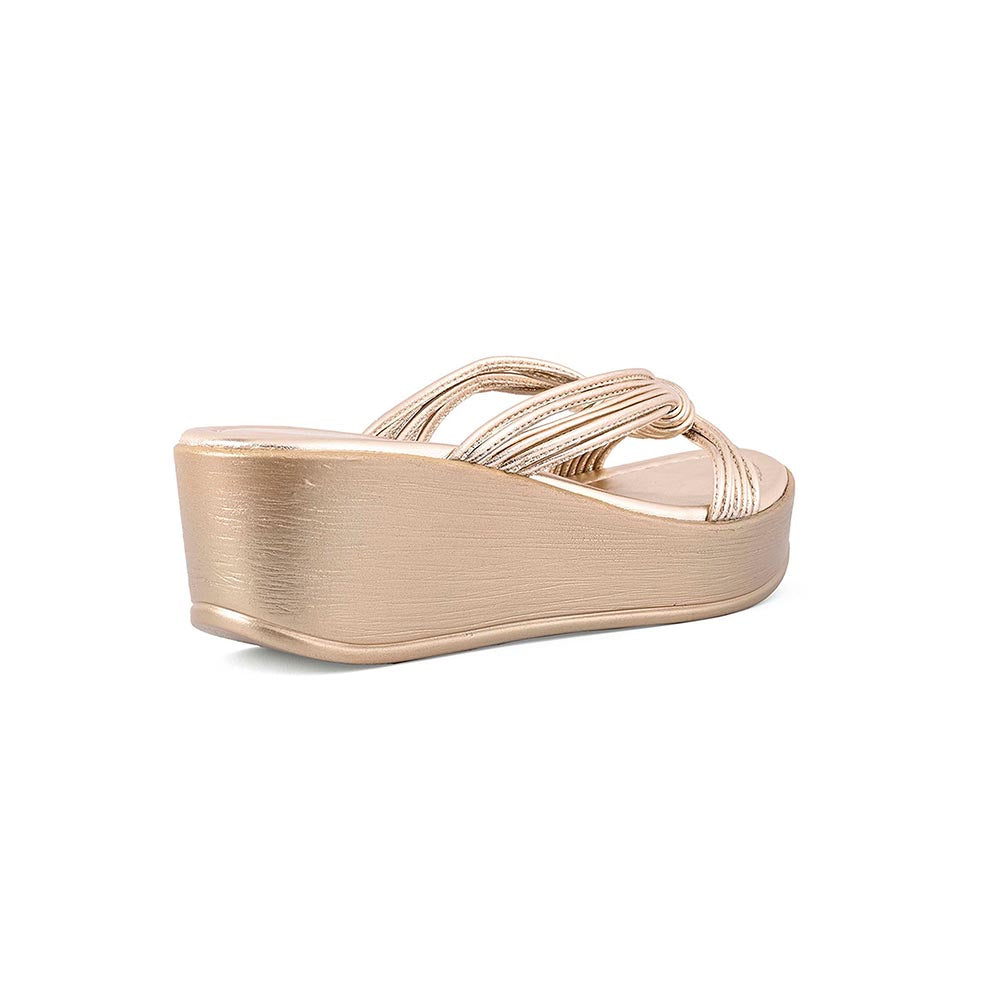 Vanilla Moon Camilla Gold Party Wedges