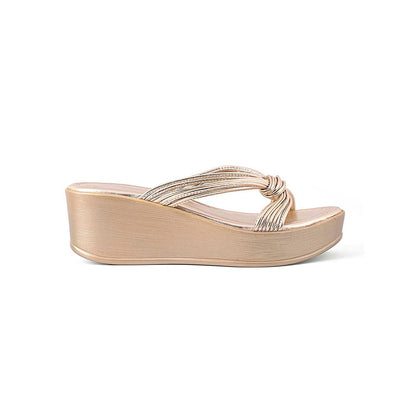 Vanilla Moon Camilla Gold Party Wedges