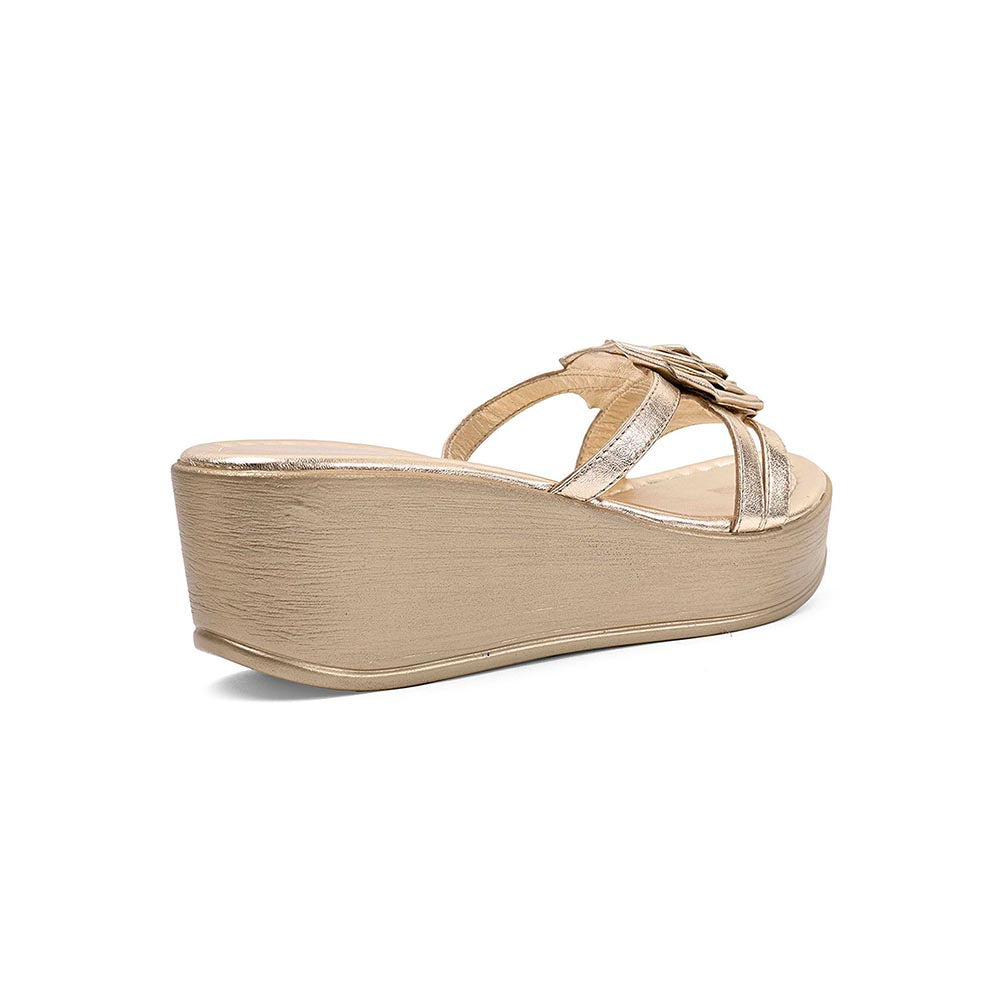 Vanilla Moon Charm Gold Party Wedges