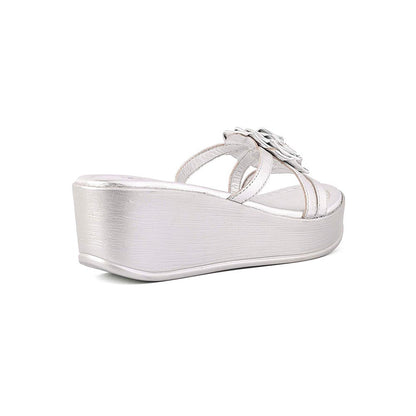 Vanilla Moon Charm Silver Party Wedges
