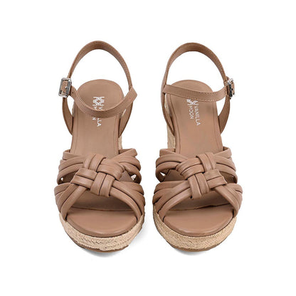 Vanilla Moon Nyela Beige Formal Wedge