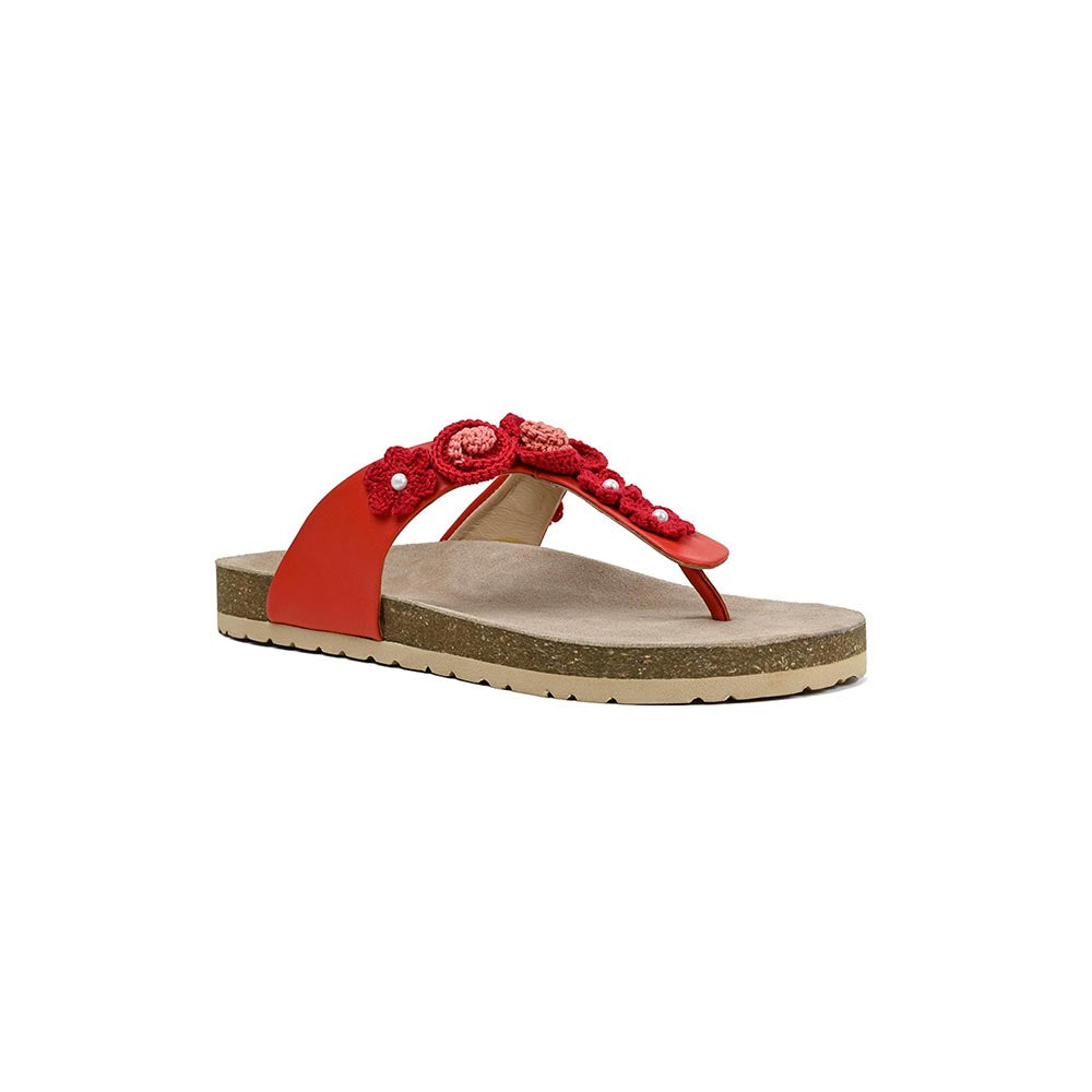 Vanilla Moon Milo Slip On Sandals - Red