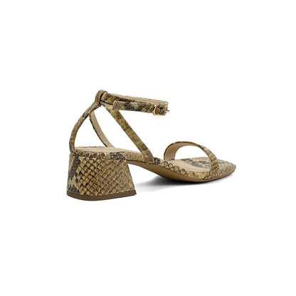 Vanilla Moon Fair Buckle Heels - Beige