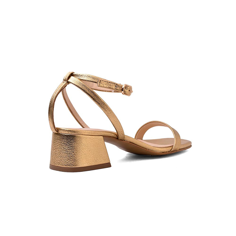 Vanilla Moon Fair Buckle Heels - Gold