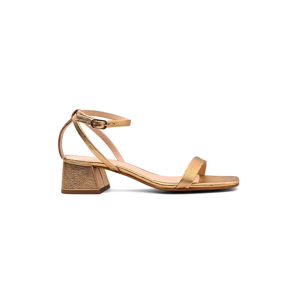 Vanilla Moon Fair Buckle Heels - Gold