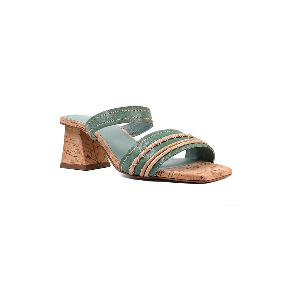 Vanilla Moon Ila Slip On Heels - Green