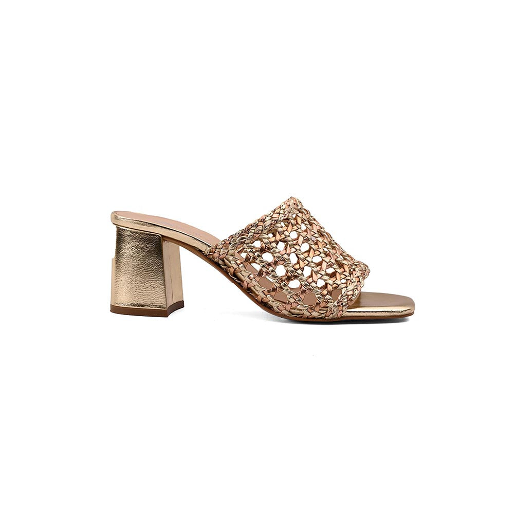 Vanilla Moon Denee Slip On Heels - Gold