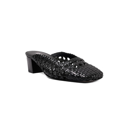 Vanilla Moon Latvia Mules Heels Slip On Heels - Black
