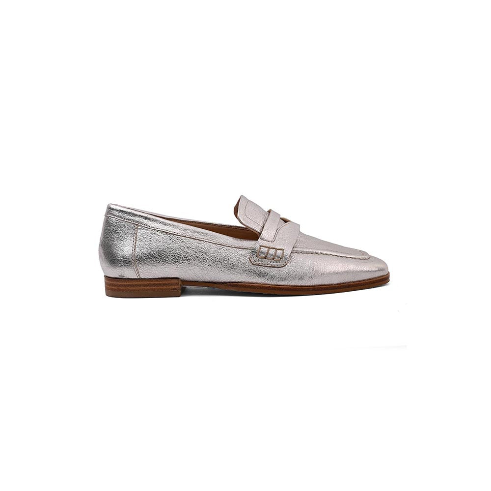 Vanilla Moon Atlanta Slip On Loafers - Silver