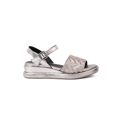 Vanilla Moon Oleta Buckle Sandals - Metallic