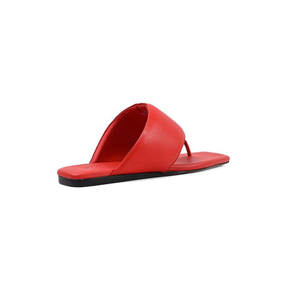 Vanilla Moon Bevel Slip On Flats - Red