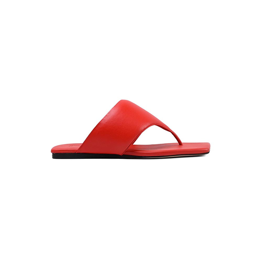 Vanilla Moon Bevel Slip On Flats - Red